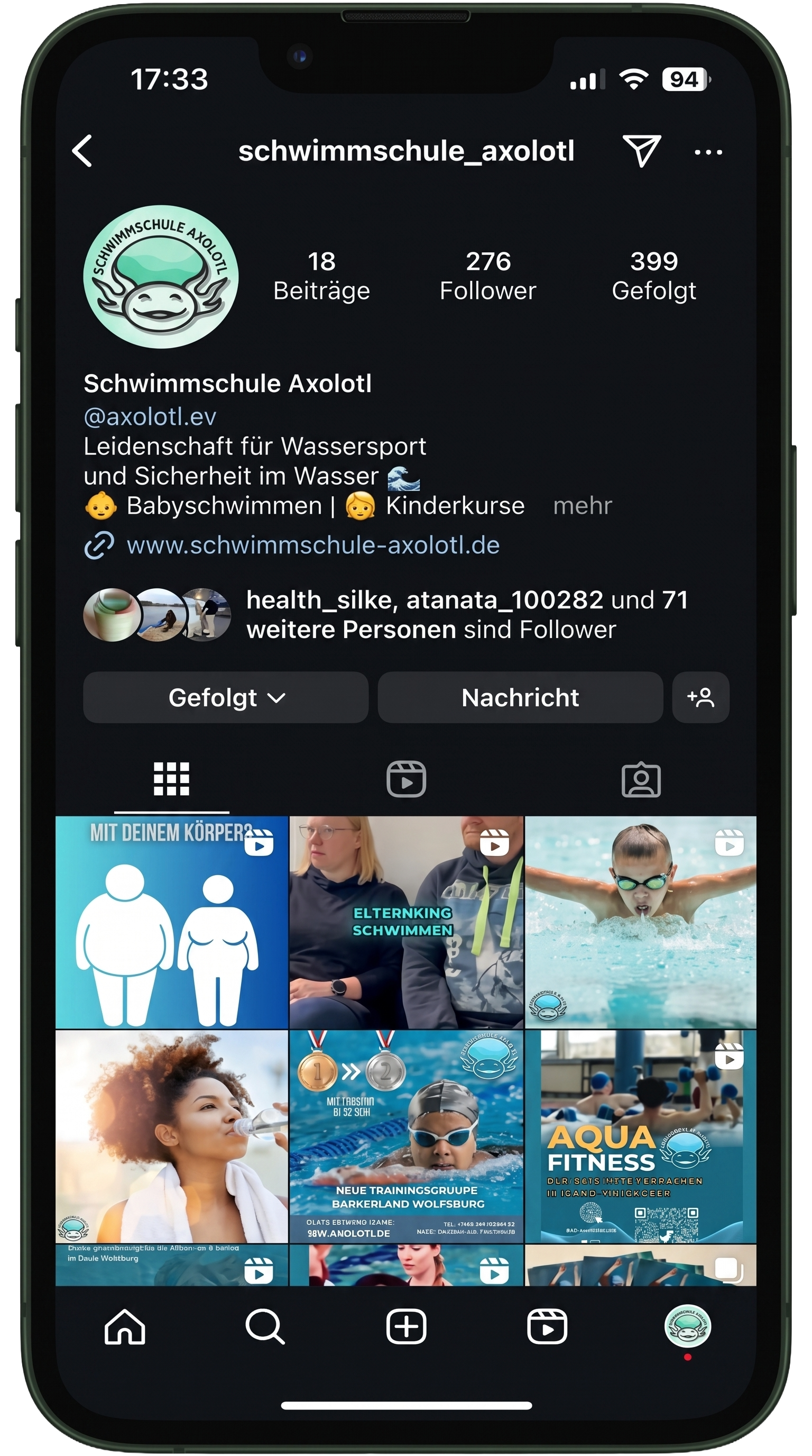 Echter Instagram Auftritt
