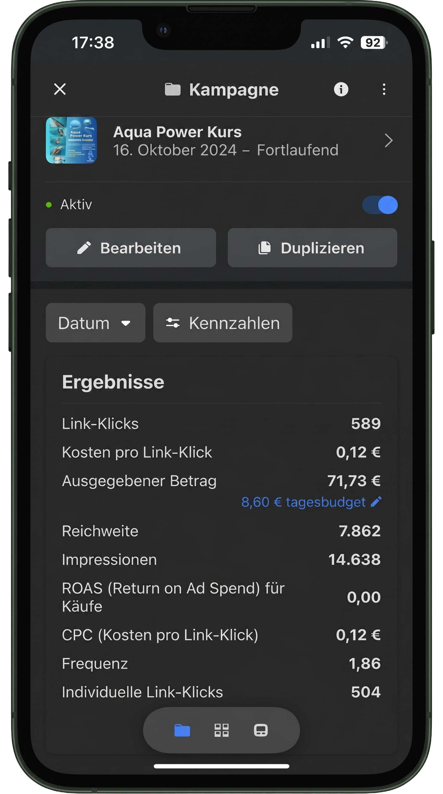 Echte Instagram Werbekampagne